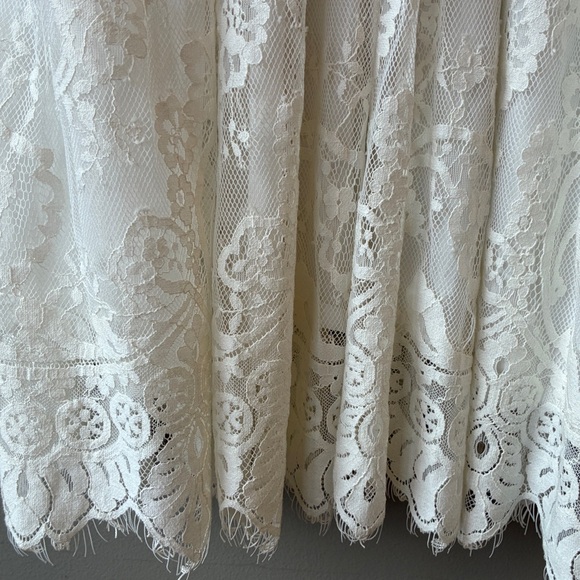 Free People Verushka Elegant White Lace Dress, size 6 - Picture 4 of 7